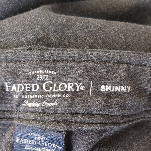 Faded Glory Pull On Skinny Gray Business Pants Women's Plus Size 18 - Picture 9 of 9